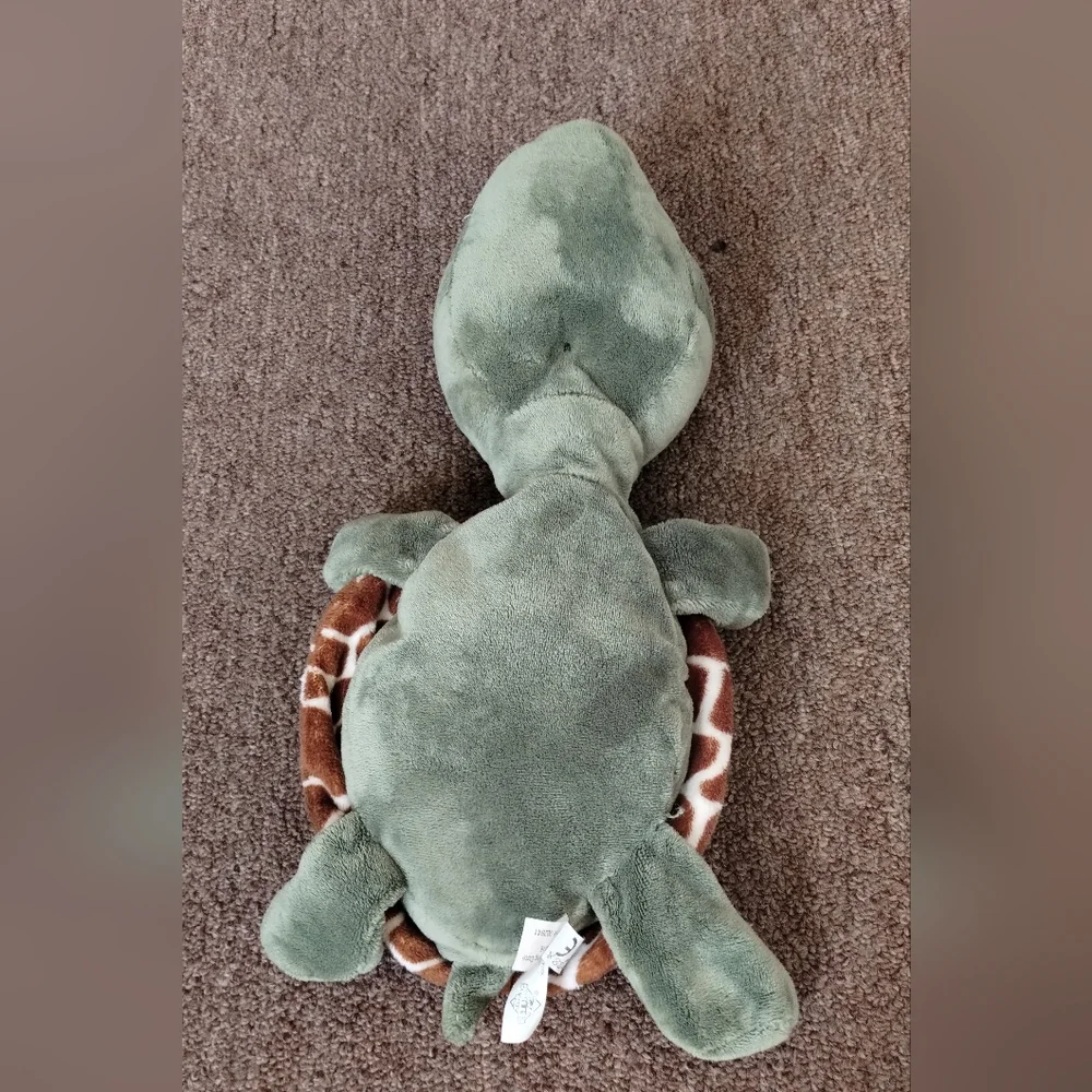 The Petting Zoo Plush Sea Turtle with Pocket (No Baby) 14” Long - Picture 6 of 12